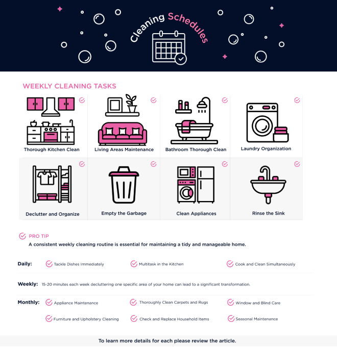 Cleaning Planner Chore List For Adults Cleaning Checklists Planner And Organizer Daily Weekly And Monthly Checklists