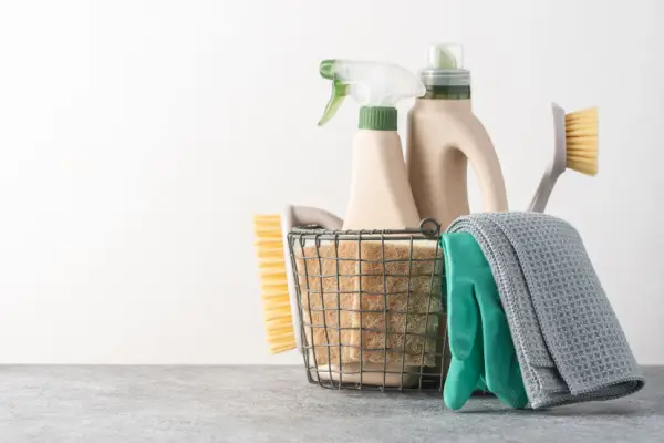 Cleaning supplies for flat paint walls