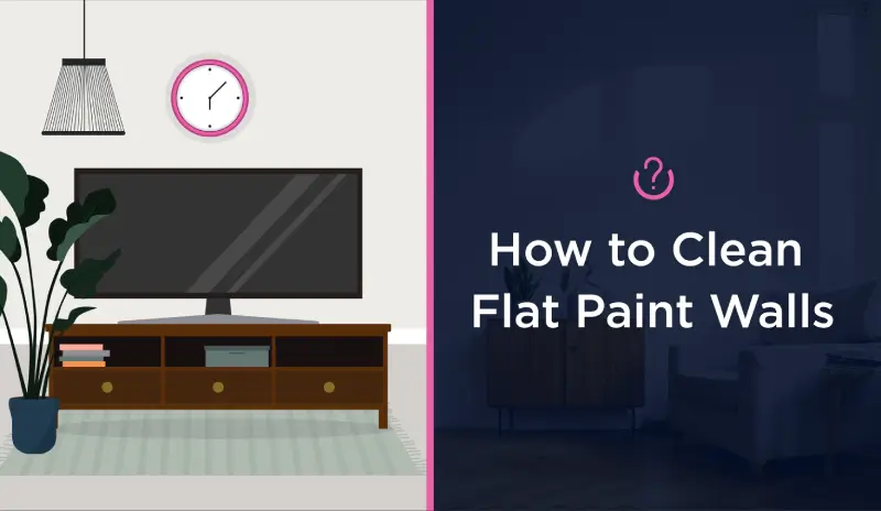 How to Clean Flat Paint Walls blog banner.