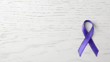 Purple ribbon for domestic violence awareness month