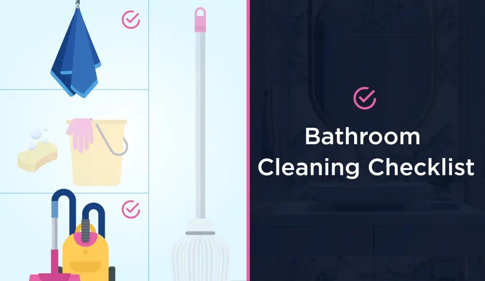 Molly Maid Bathroom Cleaning Checklist banner image.