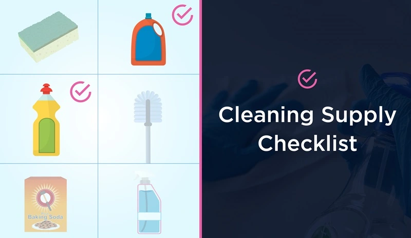 Cleaning Supply Checklist Hero Image.