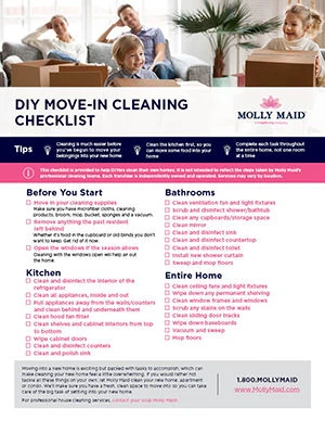 DIY Move-In Cleaning Checklist