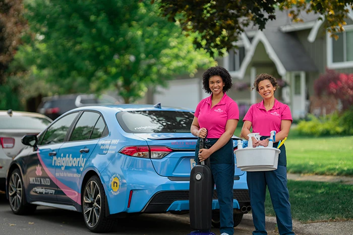 Molly Maid professionals ready to perform cleaning services in Ballwin, MO. 